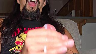 maxx stoner unleashes tattooed biker cumshots in epic long hair compilation