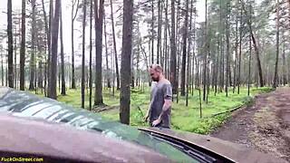 shy skinny teen ass destroyed rough doggystyle in car backseat on public street