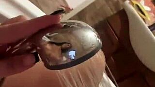 milfycalla masturbates in peed bathtub washing down jacket