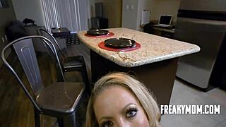 Milf caught sucking electrician pulls in stepdaughter for more