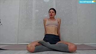 Sweat-Dripping Gina Gerson Stretches Tight Pussy for Secret Cam