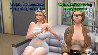 a friendly family hangs out together casually