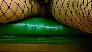 i'm fingering my wet latina pussy in fishnets till squirt