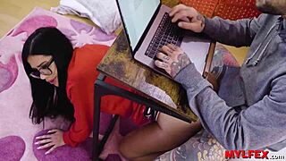 Sweet Spanish MILF gets blackmailed into anal toy play and bareback assfucking by house boy