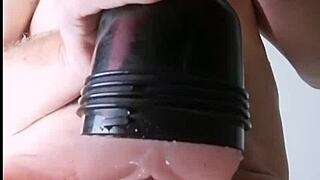 feeling her toy stretch me deep inside rough homemade solo bliss