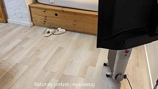 Visiting girlfriend's sister naked room spy jerk off session?