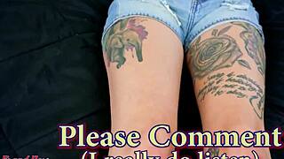 Dude, inked brunette Katie Kingerie rims balls and deepthroats hard cock!
