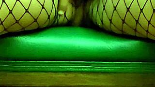 i'm fingering my wet latina pussy in fishnets till squirt