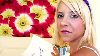 tessa taylor's petite blonde lips stretch on huge cock pov till massive facial blast