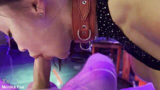 a fan takes control in pov dominating monika fox with bdsm anal facefuck cumshot