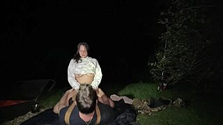 yo dirty wife, lick that pussy then ride cock outdoors at the ranch?