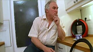 hey this youthful russian beauty slurps old mans cock like a total slut