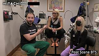 channy crossfire moans through hitachi orgasms before getting out of bed