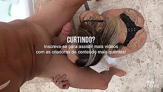 crazy brazilian blonde's juicy pussy wrecked by bodybuilder cock