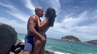 young married 18 year old brazilian gives it up on barra beach