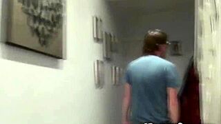 Busty British Redhead Bitch Sucks Nerd Cock in Casting