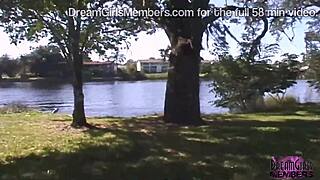 Petite Iowa Coeds Tease Streaking Florida Vacation