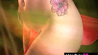 Elizabeth Marxs bares massive tits forest