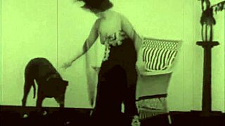 Hairy Tits Beauty Bent Over in Vintage Outdoor Doggy