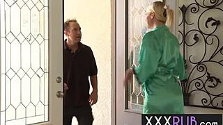 Anita Blue's Massive Tits And Deepthroat Erase All Pain From Horny Masseuse Session