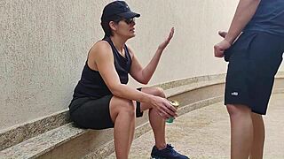 sapatão roommate loses bet and has to fuck muscular friend's service buddy in dorm