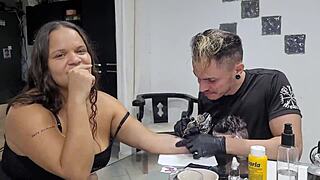 her big latina ass tattooed in exchange for my cock in her wet pussy