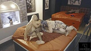 Jay playhard bangs eva may and livie blainn in tight pussy spitting threesome