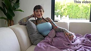 goth housewife tigerlilly shares a secret moment with lev lieben her husband's best friend