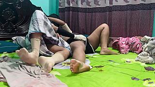 Newlywed Bangla Bride Tempted into Cowgirl Ride and Creampie on Wedding Night?