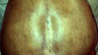 who blasts thick cum all over this granny's fat homemade ass?