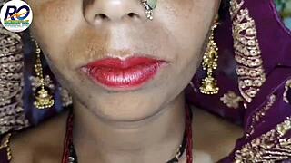 Bhabhi readies shaved pussy for brother-in-law's hard fuck stripping blouse hindi audio