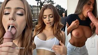 DOUBLE AI FACIAL Side by Side Cum Blast