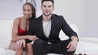 yo zack dickson worships violet moore's pussy with his massive cock