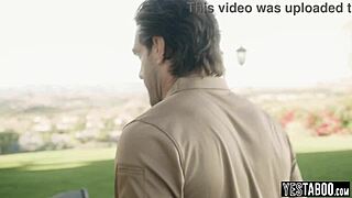 Hey stepdad, big ass latina teen rewards you for saving her with pussy ride