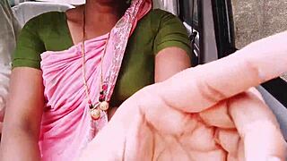 Indian bhabi cheats husband on long drive fucking boyfriend with telugu dirty talk