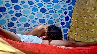 😏 tetona hermanastra rides gym instructor cock spying on her big tits bounce 💦