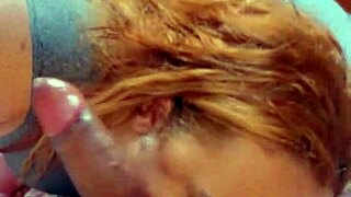 Watch this travesti choke on 27cm horse cock blowjob