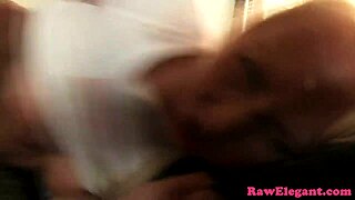 interracial pov: classy blonde eurobabe gapes from black cock assfuck 😈