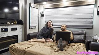 Chat Roulette Step-Brother Rips Step-Sis Virgin Pussy Doggy Creampie Cowgirl Domination