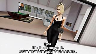 trans crossdresser begs for rough ass fuck in beso promo game