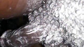 Bigblackie Shaves And Strokes Massive Black Cock For Cash