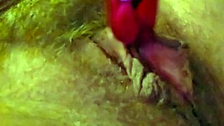 Chubby amateur moans fingering clit with vibrator dildo in first-time solo play