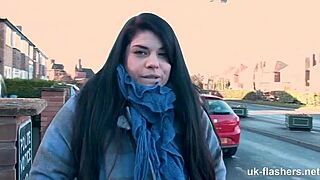 Why so pissed off flashing shaved pussy on london streets?