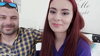 Beautiful Redhead Wife Scyley Jam Holes Filled Deepthroat Anal Cowgirl Creampie