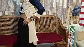 that horny indian slut milks a stranger's load right into her dripping creampie hole