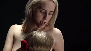 lucky dude watches two sweet teen hotties lick n swap cum in 69 sin