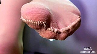 imagine worshipping those nylon soles while goddess towers over you pov