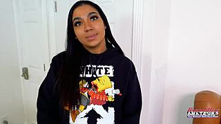 Exotic brunette Vanya toys wet pussy then deepthroats cock for hot cum swallow!