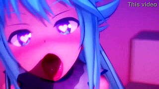 konosuba aqua's wild glory hole adventure unfolds