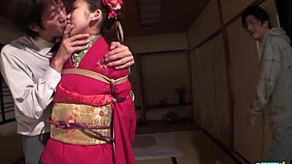 innocent teen hogtied vibed licked fucked as toy for two horny old asians